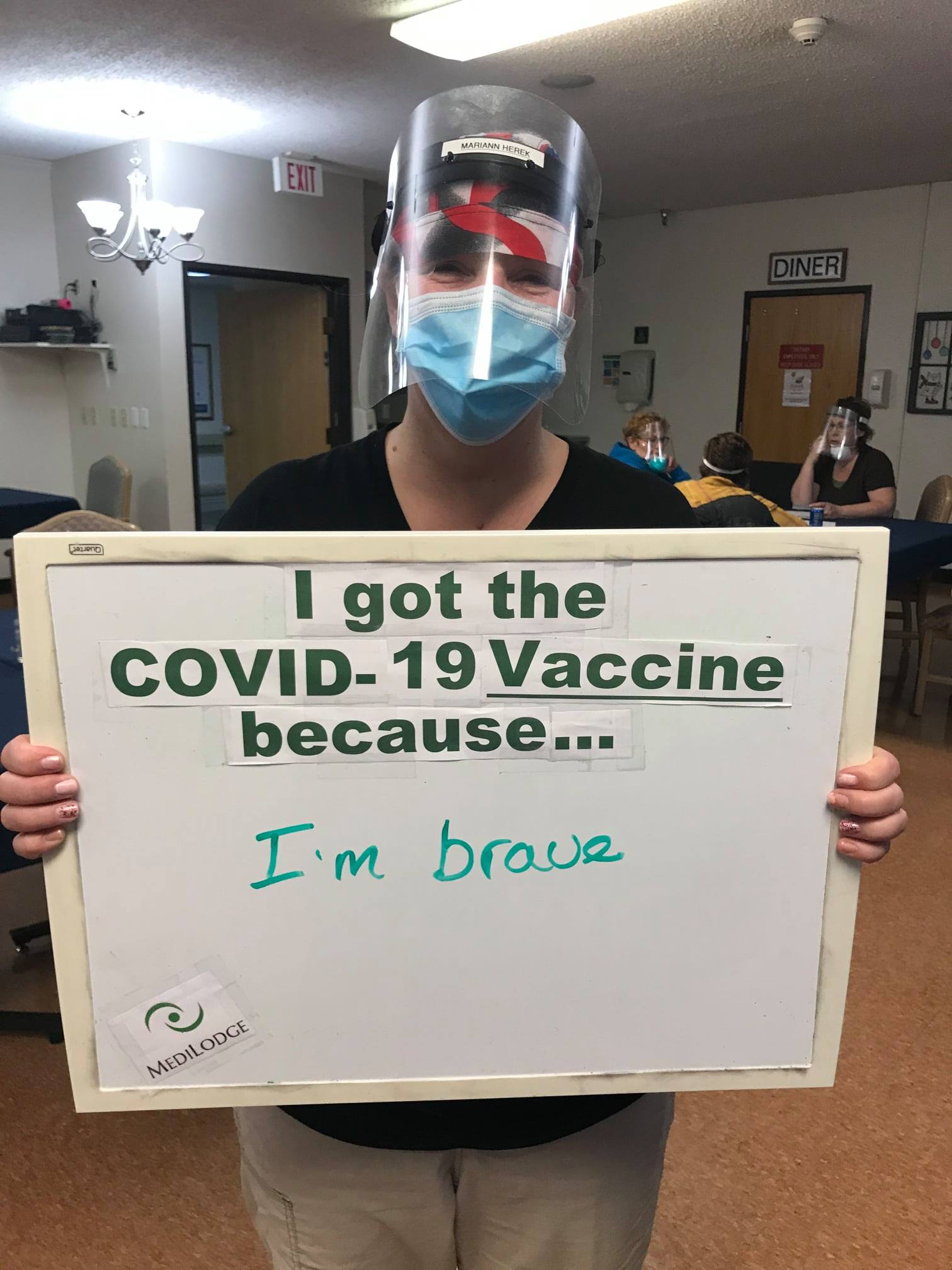I got the COVID-19 vaccine because i am brave