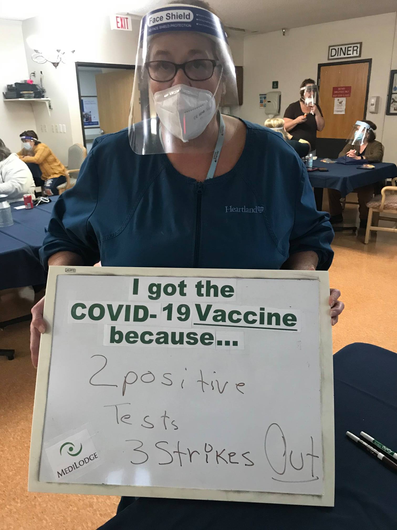 I got the COVID-19 vaccine because 2 positive test 3 strikes out